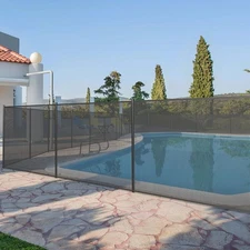 4' x 12/48/72/108' Swimming DIY Pool Safety Fence For In-ground Pool Fence Mesh