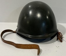 POLISH WZ-50 Steel Military Army Helmet With Liner & Chin Strap Vintage