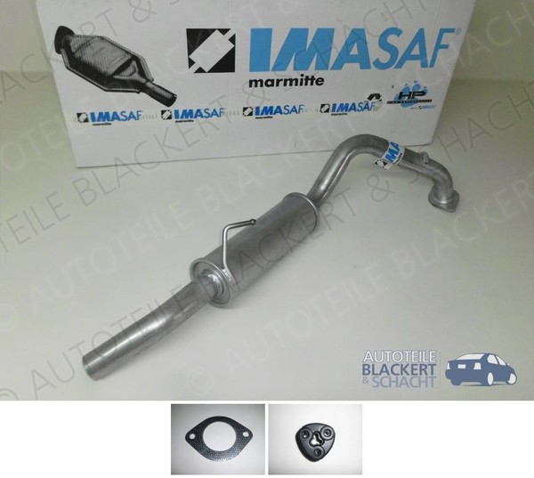 Imasaf ESD Auspuff Endtopf + Anbauteile für Opel Frontera B 2.2I 3-TüRer-image
