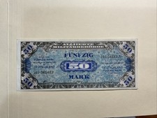 German Allied Military Banknote 1944 50 Mark