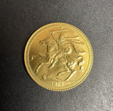 1974 Isle Of Man Half Sovereign, 3.99g 22ct Gold Bullion 3312.25 per troy oz