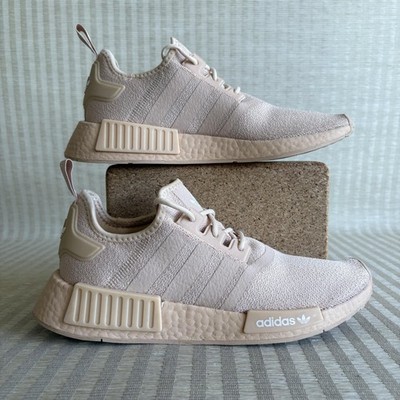 Adidas NMD_R1 Shoes Womens Size 9.5 Halo Blush Pink Taupe Boost Sneakers GZ4963