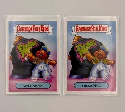 2019 Topps Garbage Pail Kids We Hate The  90s Will Spray #7a & Fresh Phil #7b