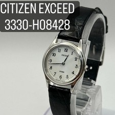 Citizen Exceed 3330-H08428 Ladies Quartz Watch White Dial Used