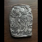 1 oz Antiqued Silver Hand Poured & Stamped "Skull Gathering" Bar from MK Barz!