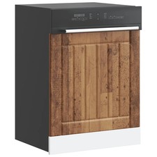 WALPLUS Dishwasher Panel Lucca Old Wood Engineered Wood Kitchen Front