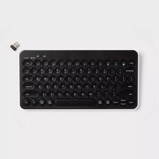 Heyday - Wireless Bluetooth Keyboard w/ USB Receiver Black/White