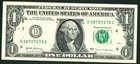 ((TRINARY - PARTIAL REPEATER)) $1 2017 (( 08707070 )) ((VF+)) FANCY SERIAL # — photo 2