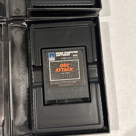 Vintage Atari 400 800 Game Lot - River Rescue & Orc Attack CIB