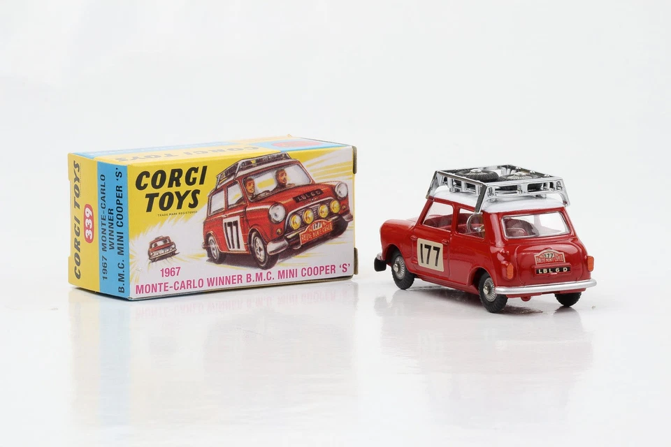 1:45 Corgi Toys Mini Cooper S #177 Sieger Rallye Monte Carlo 1976 Nr. 339 Repro - Bild 3 von 4