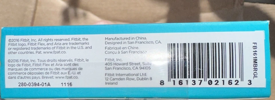 Fitbit Flex 2 Metal Bangle Bracelet Band Rose Gold Tone Size Large Retired 2016! - Image 4 of 4