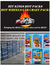 HIT KINGS HOT PACKS HOT WHEELS CAR CRAZY PACK (BEST ON EBAY!) 2000+ SOLD! WOW!🔥