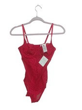 Vintage Wacoal Red Laced Body Brief Size L