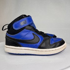 Nike Kid s Court Borough Mid 2 Blue Shoes Sneakers Size 11C CD7783-404