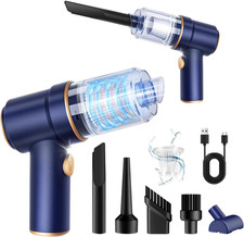 Handheld Car Vacuum Cleaner 9000Pa 120W Air Duster W/ LED Light & Nozzles