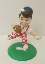 Big Boy Restaurants 3" Figure Stand 1990 Baseball Player Vintage
