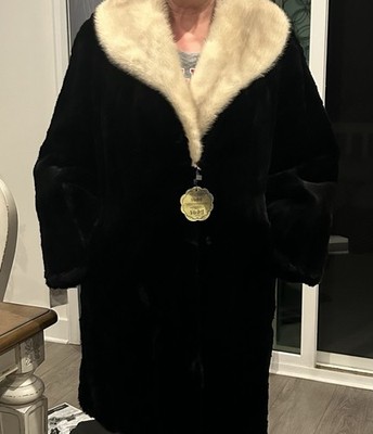 Vintage Hudson Seal Mink Fur Coat