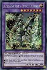 Ace Spades Speculation - Secret Rare 1st Edition BLTR-EN039 - NM - YuGiOh