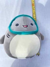 Squishmallows Gordon The Scuba Shark 7" / 18cm With Goggles Kelly Toy
