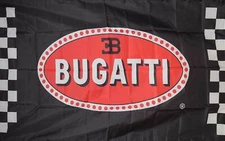 BUGATTI BLACK POLY 3' X 5' FLAG