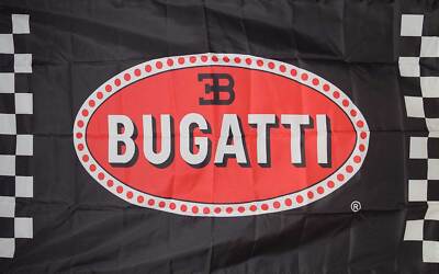 BUGATTI BLACK POLY 3' X 5' FLAG
