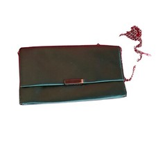 Loeffler Randall green clutch.