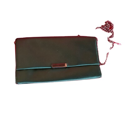Loeffler Randall green clutch.