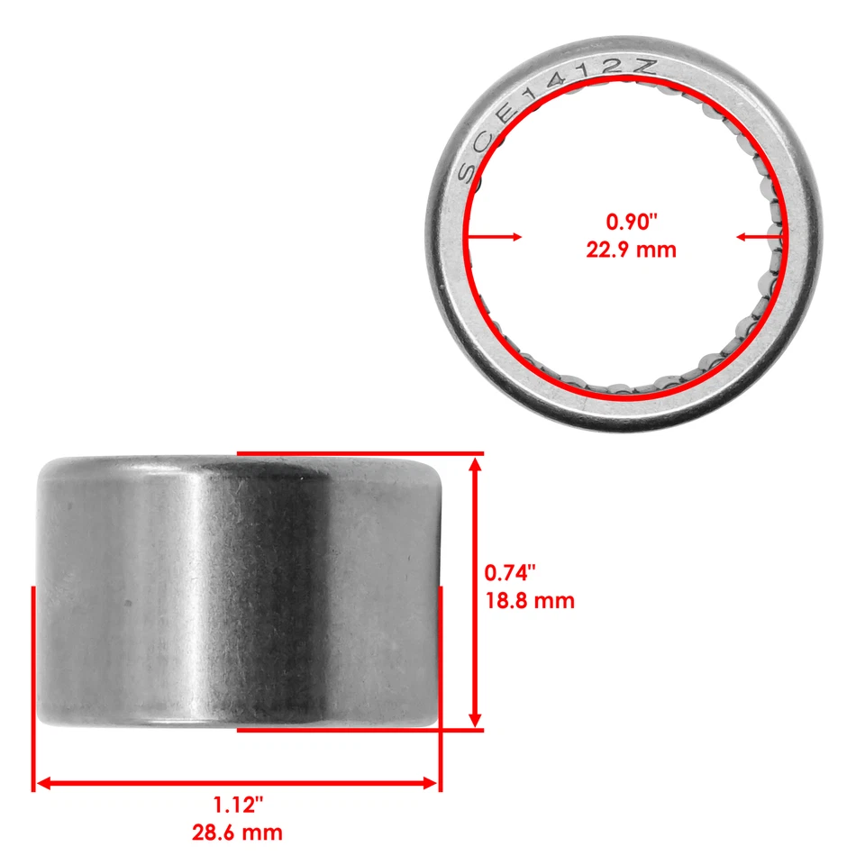 Caltric Swing Arm Bearings For Kawasaki Ninja ZX7R ZX750 1991-2003 601B6005 Foto 3 de 4