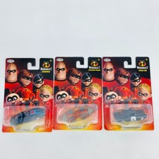 Disney PIXAR Incredibles 2 Die-Cast Vehicle 3 Mobils Set Japan jakks INCREDIBILE