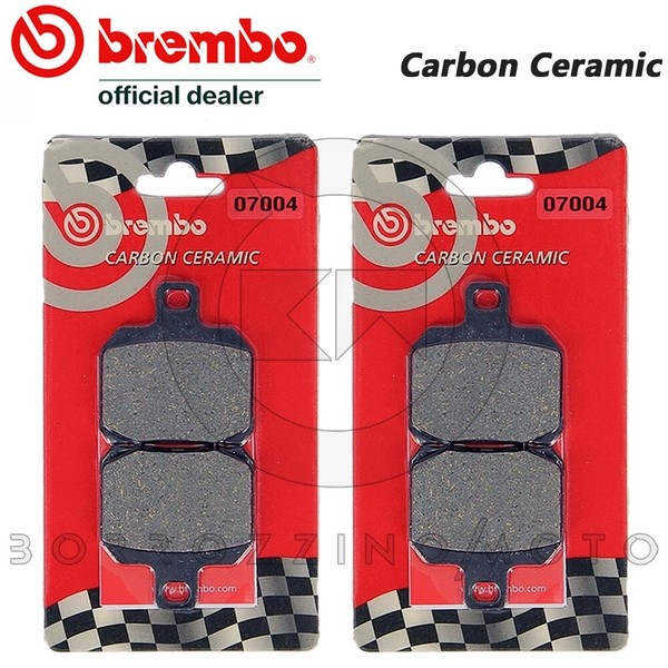 4 BremsbelÄGe Vorne Brembo Kohlenstoff Ceramic 07004 Piaggio X9 250 2002 2003-image