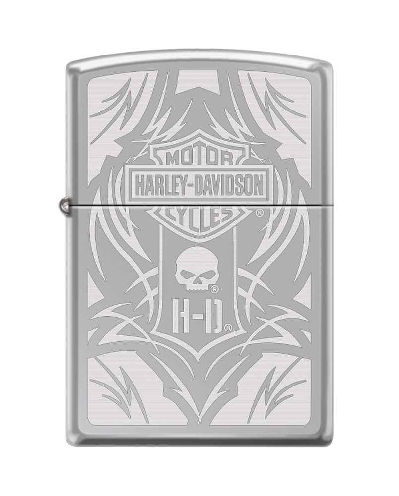 Zippo Harley Davidson High Polish Chrome Laser Engrave 28981 | eBay