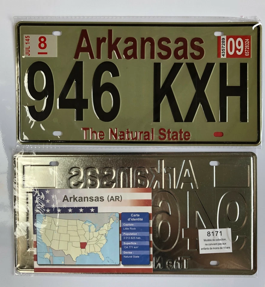 Lot de 50 plaques d'immatriculation des 50 Etats Américains USA LICENSE PLATES - Photo 3/4