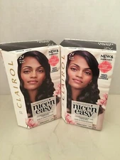 2 CLAIROL Nice'n Easy  2V Plum Black Permanent Natural Looking Hair Color Dye