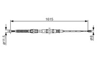Handbremsseil Skoda T. Superb 08-15 Le/Pr
