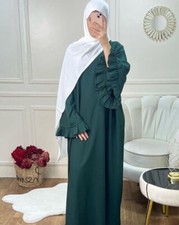 Islamic Muslim Women Modest Kaftan Abaya Long Dress Evening Party Prom Robe Gown