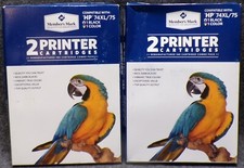 HP 74XL 75 Printer Ink Cartridge 2 Black 2 Color