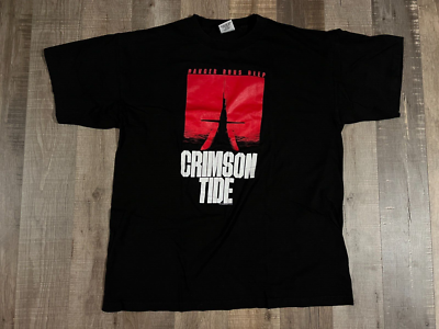 Vintage 90s Crimson Tide Film Danger Runs Deep Promo Shirt SIZE XL
