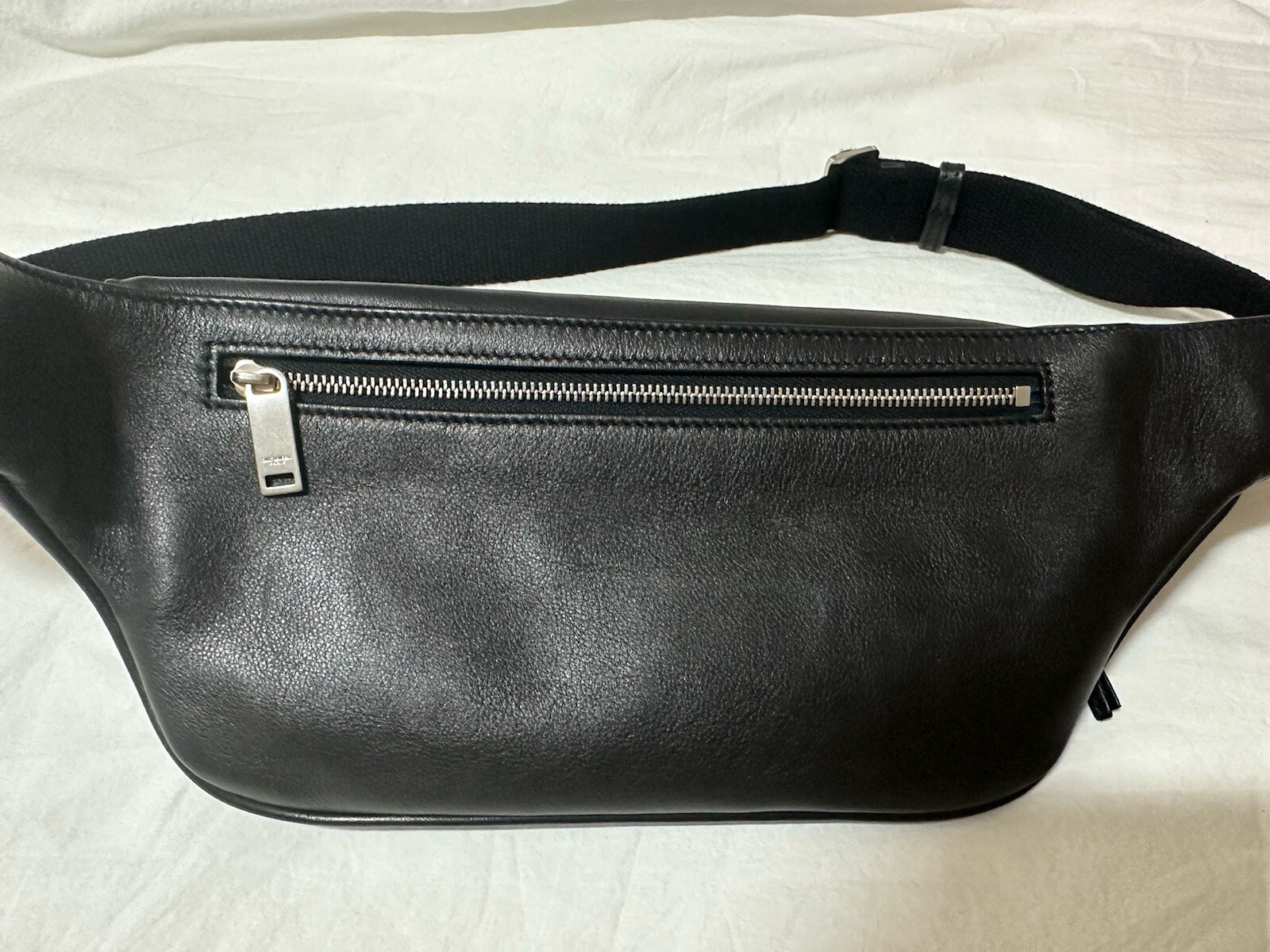 Borsa a tracolla City Saint Laurent in pelle d'agnello e cotone