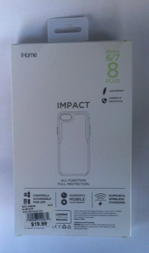 GENUINA iHome Apple iPhone Durable Funda iPhone 8 Plus iPhone 7 y 6 Plus Foto 2 de 2