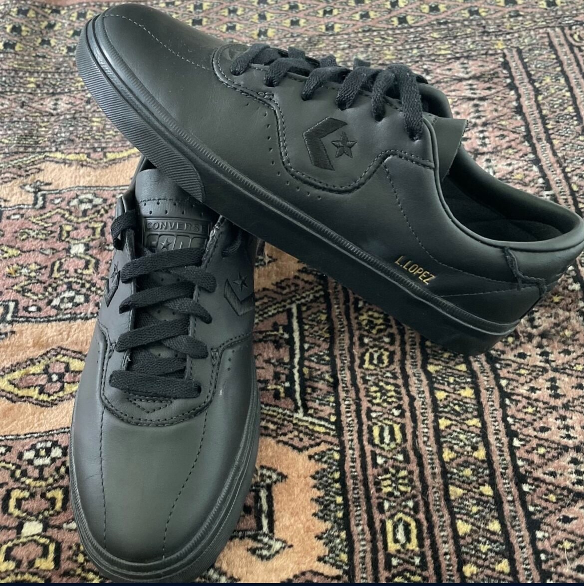 Converse CONS Louie Lopez Pro Ox Low Black Mono Leather - 2019 - M 6.5 / W  8 | eBay