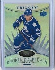 2014-15 UD TRILOGY GREG MCKEGG RC ROOKIE CARD #105 ~ 499/499 UNIQUE  MAPLE LEAFS