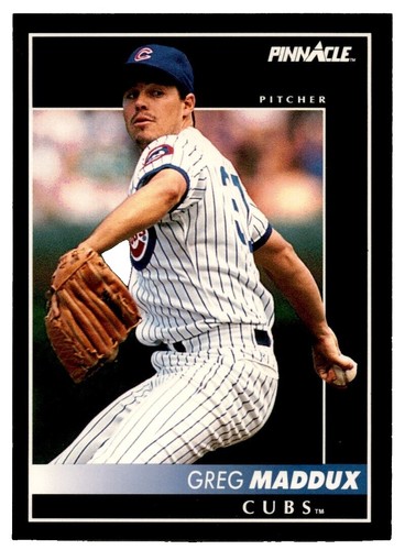GREG MADDUX 1992 Pinnacle HOF Chicago Cubs Baseball Card #65 | eBay