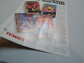 Tengen Games NES 1989 Pac-Man Tetris Gauntlet Print Magazine Ad Poster ADVERT