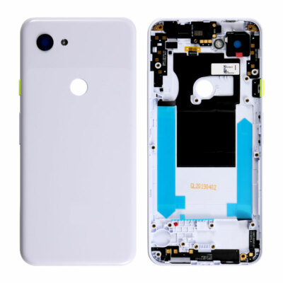 For Google Pixel 3A Back Housing Door Glass Battery Cover+Camera Lens+Glass Lens