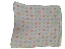Cloud Island Colorful Polka Dot Muslin Baby Blanket 45x38"