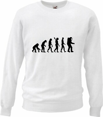 Sweatshirt ASTRONAUT - RAUMFAHRT - WELTRAUM - NASA - SPACE SHUTTLE in Weiß