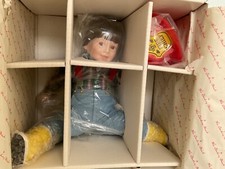 L@@K!  1990’s  Porcelain fire fighter“DAVID” by Elke Hutchen IOB and Wrap