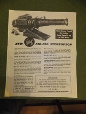 Vintage advertising flyer GoldE Air-Flo Stereopton Ward Co. New London, Ohio