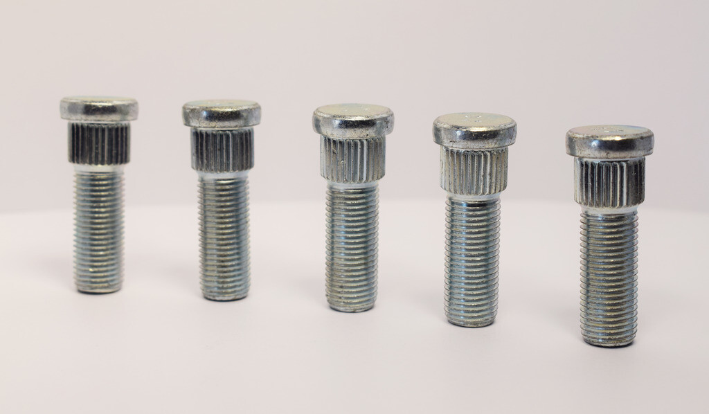 PEAK DRUM BLACK M12 WHEEL STUDS TRAILER SPARES X 4 ITEMS M12, 13MM SPLINE | UK
