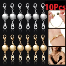 10Pcs Magnetic Lobster Clasps Jewelry Necklace Converter Extender Hook Closures